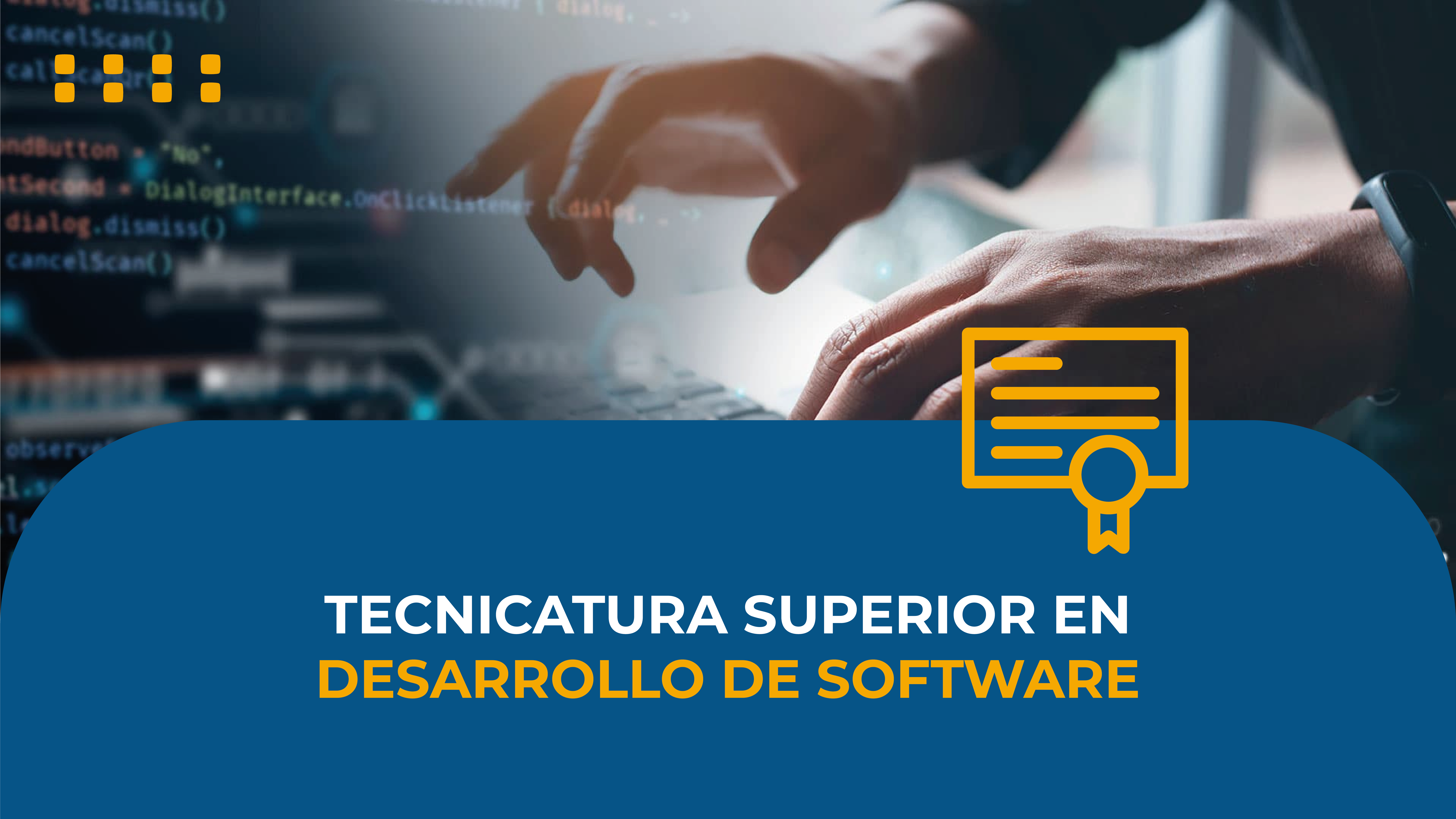 Tecnicatura superior en desarrollo de software.